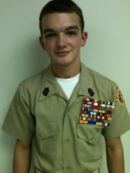 The Young Marines names Corin McKee 'Young Marine of the Year' for Divison 5.